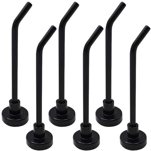 URYVAIW 6 Pezzi Ganci Magnetici Extra Forti, Potente Magnete Neodimio Supporto Gancio, Magnete con Gancio, Senza Punzonatura, per Soffitto Bagno Cucina Asciugamani Garage Frigorifero