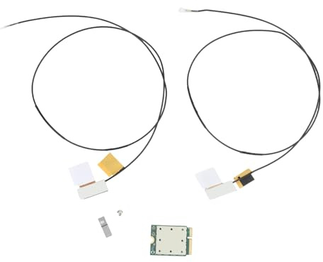 UTTASU QCNCM865 WiFi 7 M.2-adapter 2230 Key E, tri-band 2,4/5/6 GHz, BT 5.3, upp till 5,8 Gbps, MLO och 4K-QAM, för Intel och AMD moderkort, Windows 11, med 2 antenner