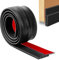 YOUSHARES Draft Excluder Tape - Brush Door Seal Strip Rubber Insulation Tape Soundproofing Frame Draught Excluder (Black)
