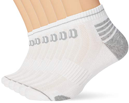 Wilson - Lot de 6 Paires de Chaussettes Basses Homme Low Cut - Confort Optimal - Respirantes et Absorbantes - Maintien Renforcé