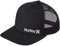 Hurley Herren M Corp Staple Trucker Baseball Cap, Schwarze Heftklammern, Einheitsgröße EU