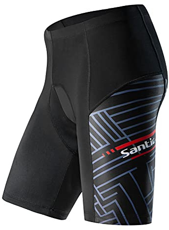 Santic Herrcykelshorts vadderade landsvägscykel shorts herrars vadderade cykelshorts andas snabbtorkande