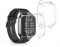 kwmobile 2X Schutzhülle kompatibel mit Garmin Venu Sq 2 Music/Sq 2 Hülle - Fullbody Cover Set aus Silikon - Transparent