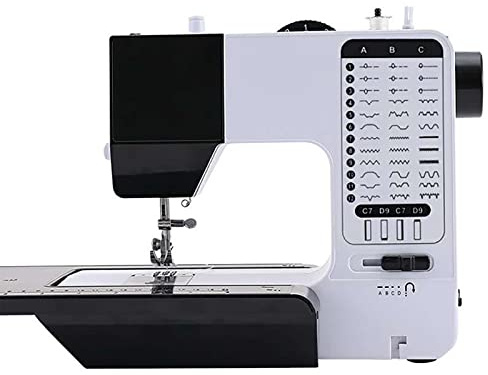Multifunktionell Industriell Symaskin, Tung Bärbar Broderimaskin Med 38 Inbyggda Sömmar Och Nattljus, Förlängningsbord, För Nybörjare Och Avancerade (svart)