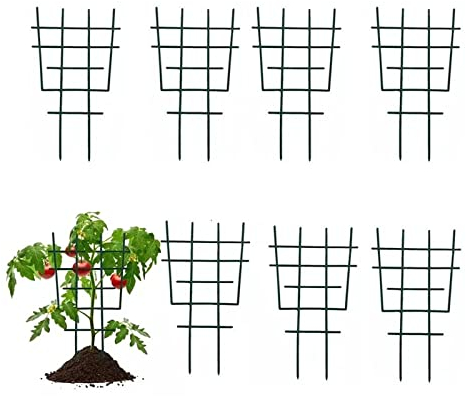 8 Stück Rankgitter,Garten Pflanzenstütze Rankhilfe Pflanzengitter,Rankgitter Metall für Mini Kletterpflanzen Rattanpflanzen
