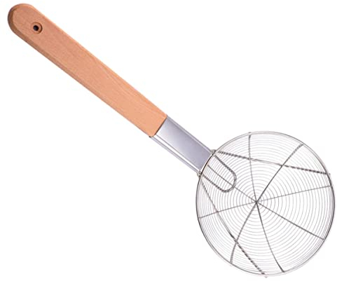 UPKOCH Colino Acciaio Inossidabile Con Manico Lungo Setaccio Per Da Frittura e Colatore Per Alimenti Utensile Da Cucina Resistente e Facile Pulire Per Fritture e Pasta