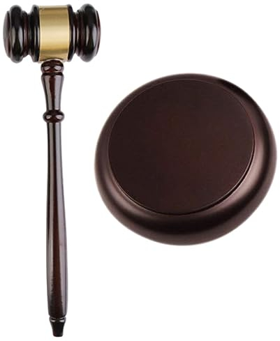 MERRYHAPY Hammer Hammer 1 Set Holzhammer Hammer Holzauktionshammer Gerichtshämmer Richter Holzhammer Richter Auktionshammer Hammer Ornament Massivholz-Requisiten Spezielle Hammerbasis