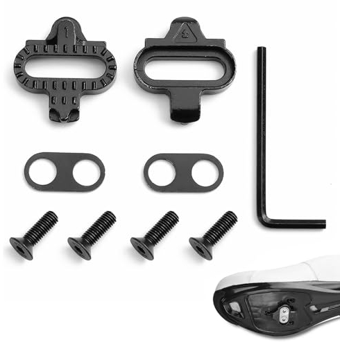 SPD Cleats Sm Klickpedale, SPD Klicksystem Schrauben SPD Cleats,Sm Schuhplatten Sm-Sh51 Sm SPD Cleat MTB Cleat Geeignet für Radfahren, Bike Cleats Sm Klickpedale Mountain Cycling (Sh51)