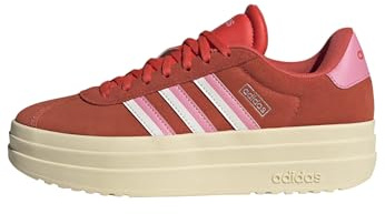 adidas Women's VL Court Bold Shoes, Bright red/Bliss Pink/Cloud White, 6 UK
