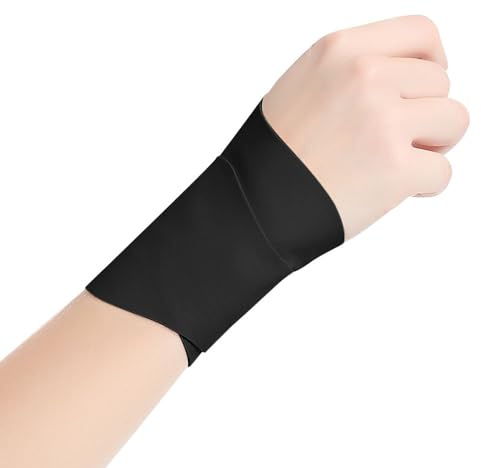 Coogime Tutore per polso leggero, tendinite, bendaggio per mano, cisti ganglionica (nero)