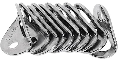 YueShengYCHUANG Paquete de 10 Colgadores de Pernos de Anclaje para Escalada, Protección de Colgador de Perno de Expansión, Acero Inoxidable, Placa de Anclaje