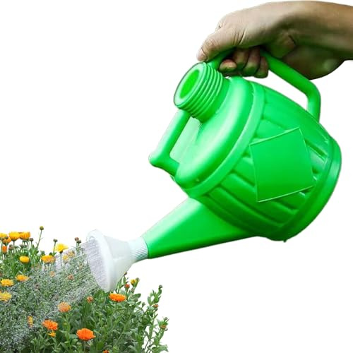 – Jarra rociadora de plantas de gran capacidad, vertedor de jardín de boquilla larga con diseño de flujo controlado, mango de agarre cómodo, función de fácil recarga, ideal para balcón, patio