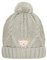 Steiff Boy's Bommel Beanie-Mütze, Soft Grey Melange, 49