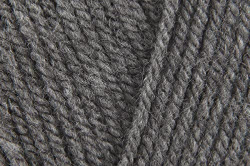 Sirdar Hayfield Bonus DK Crochet Yarn, 100% Acrylic Double Knitting Wool for Sweaters Jumpers Toys - 100g Ball - Dark Grey Mix (790) - Single (1 Ball)