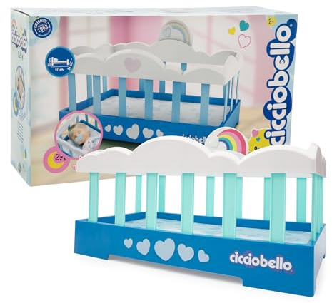 Cicciobello Lettino - Lettino Per Bambola Cicciobello Originale, Mobile Colorato E Con Spondina, Gioca Ad Addorentare E Far Sognare Il Tuo Ciciobello, Per Bambini A Partire Dai 2 Anni