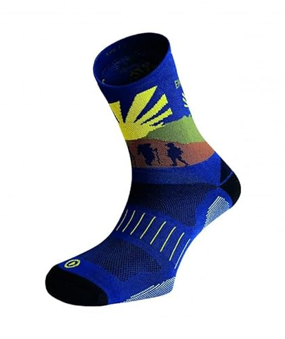 Enforma Calcetines Peregrino Senderismo Unisex Camino Santiago Antibacterianos Trail Running Termorreguladores Antirozaduras