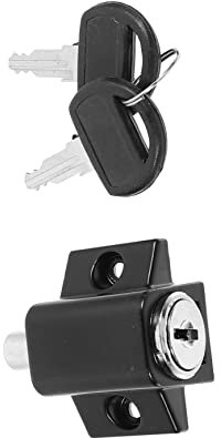 DOITOOL Limiter Stopper Window with Key Blocker Security Window Frame Safety Window Lock Sliding Window Lock Anti Window Lock Anti-Theft Sash Window Lock Black Zinc Alloy