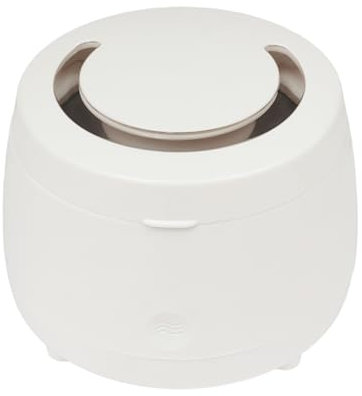 Pulitore ad ultrasuoni, 12,4 x 12,4 cm, pulitore a ultrasuoni per protesi dentali, retainer, allineatori, collane