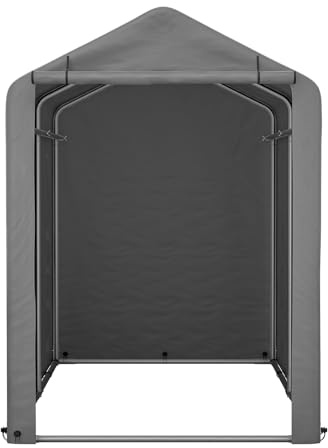 Tenda da giardino per esterni, Portaoggetti Anti UV con Ingresso a Zip, Capanno Porta Attrezzi, Tenda Garage per Attrezzi in Metallo e Tessuto PE, Tenda Garage per Biciclette e Mot(Size:100x187x160cm)