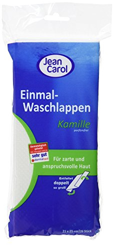 Jean Carol Einmalwaschlappen Kamille, 26 Stück