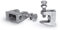 SYSTERM Trägerklammer Halterung aus verzinktem Stahl für Lüftung und andere Systeme. M6 (6mm), M8 (8mm), M10 (10mm). Set von 10 Stück. (Schraubengröße M8-8mm)