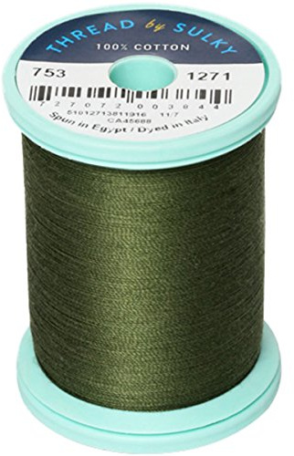 Sulky Cotton & Steel Thread 50wt 660yd, Evergreen