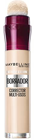 Maybelline New York, Corrector de Ojeras, Bolsas e Imperfecciones, Borrador Ojos, 00 Ivory, 6 ml