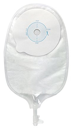 Urostomy Bag, Medicals Drainable Pouch Ostomy Stoma Bags One Piece System Cut-to-Fit,Pack of 10 PCS