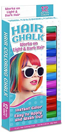 The Pencil Grip Hair Coloring Chalk, 12 Colors