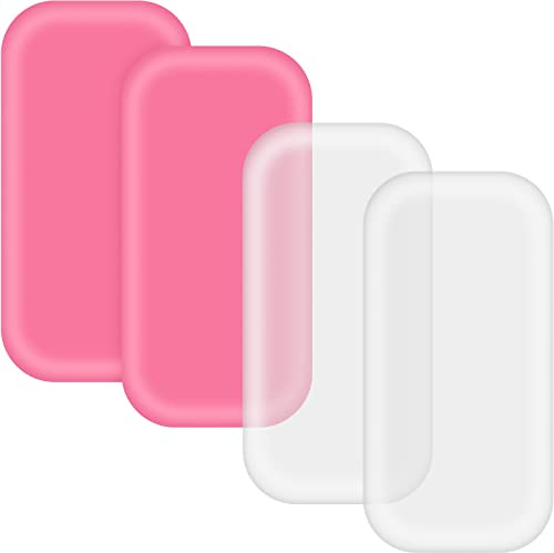 4 Pieces Silicone Lash Pad Rectangle Silicone Eyelash Extension Pad Loose False Lashes Holder Lash Grafting Gasket Pallet Reusable Silicone Pad Eyelash for Women and Lash Extension Supplies Tools
