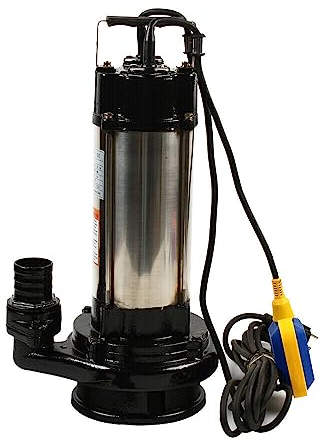 Smutsvattenpump avloppspump av rostfritt stål dränkbar pump smutsvatten elektrisk dränkbar pump med flottörbrytare 1,5 KW 2 PS 36 00