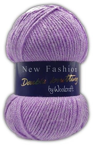 2 Pack of Purple 75 - Two Tone Double Knit Wool for Knitting and Crochet by Woolcraft