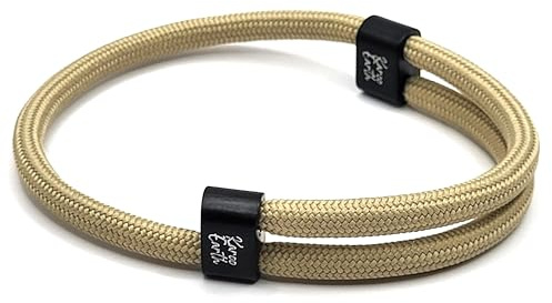 KAROO EARTH JEWELLERY unisex justerbart reparmband – hållbart vattentätt surfarmodearmband för män – handgjorda paracordarmband – överlevnadsjusterbart armband – armband för män och kvinnor, One Size