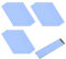 Pad Thermique CPU,Silicone Conducteur Thermique Pad,Pad Thermique Silicone,Tampon Thermique en Silicone,Dissipateurs Thermiques,30 Pièces (0,5mm / 1mm / 1,5mm)