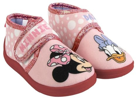 CERDÁ LIFE'S LITTLE MOMENTS | Zapatillas de Casa Media Bota Minnie Mouse – Cómodas y Antideslizantes – Diseño Elegante y Divertido para Fans de Disney