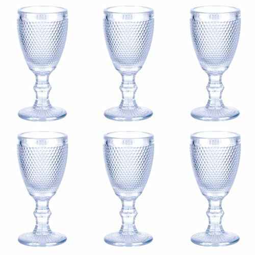 Villa d'Este Home Tivoli 1996 Lot de 6 liqueurs 50 ml en verre transparent, Ball