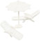 ibasenice 1 Satz Mini-Strandkorb-Modell Beach Chair strandkorbwerk deko Beach Party beachstuhl strandstuhl Mini- Puppenstuhl Mini-Hausstuhlmodell Mini-Liegestuhl Abs Weiß
