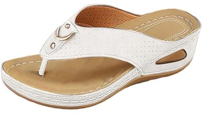 Ciabatte Infradito Donna Estive Ortopediche con Zeppa Eleganti Comode Sandali Spiaggia Piscina Moda Leggere Supporto Arco Plantare Flip Flop Doccia Mare Pantofole Aperte Antiscivolo Gomma Suole