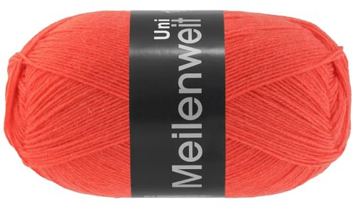 MEILENWEIT 100g uni 1396 - Kürbisrot