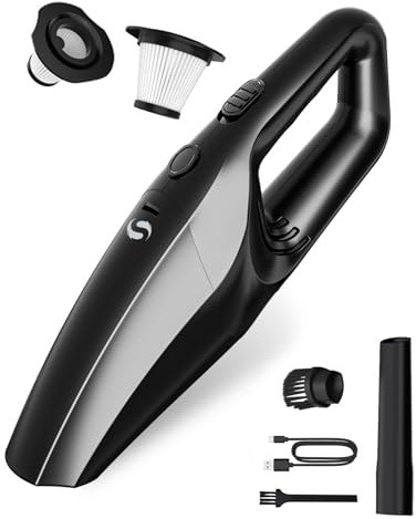 SERVOMASTER Aspirador de Mano, Aspirador Coche Potente sin Cable