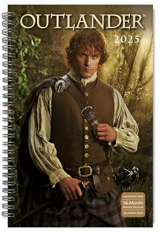 Outlander - Agenda semanal y mensual 2025, calendario de compromiso de 16 meses: septiembre de 2024 a diciembre de 2025, 9 x 6 pulgadas