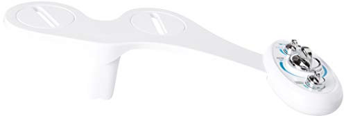 Brondell Bidet Left Hand Bidet Attachment SouthSpa Dual Temperature and Dual Nozzle - control panel on left side | Dual Temperature for warm water wash | Dual Positionable Nozzles | LH-22