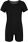 Alvivi Kinder Mädchen Ballettanzug Einhörner/Leopard Turnanzug Gymnastikanzug Langarm Tanzbody Overall Sport Training Wettkampf Schwarz 152
