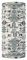 Buff Coolnet UV+ Tubular, Unisex, Erwachsene, Unisex, 122504.555.10.00, grau, Einheitsgröße