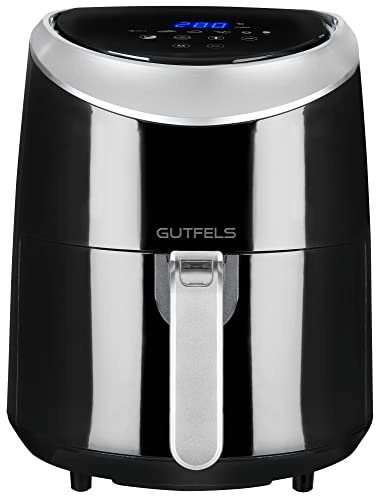 Gutfels Heißluftfritteuse AIRFRY 3010 | 1300 Watt | Touch-Bedienung 80-200°C einstellbar | Timer | Air Fryer 2,7 Liter Korbvolumen | Überhitzungsschutz