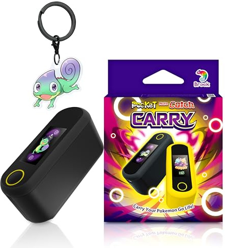 Brook Pocket Auto Catch Carry avec porte-clés – Version portable double comptes de monstres de poche, capteur automatique, noir phantom