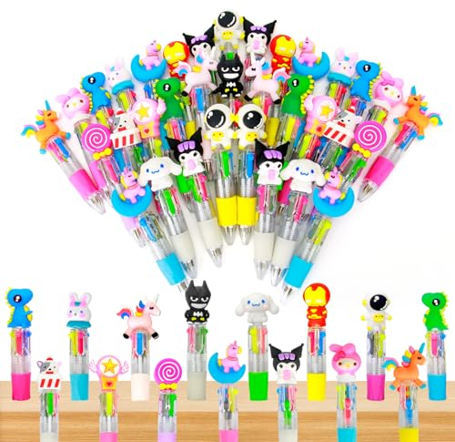 30 Penne Gadget Compleanno Bambini Regalini Fine Festa Compleanno Penne Multicolore Bambini 4 Colori Gadget Retrattili Divertenti Per Animali Carini Cancelleria Regali Per Feste Per Bambini Premi