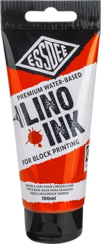 Essdee Inchiostro per stampa a blocchi, colore vermiglio, 100 ml