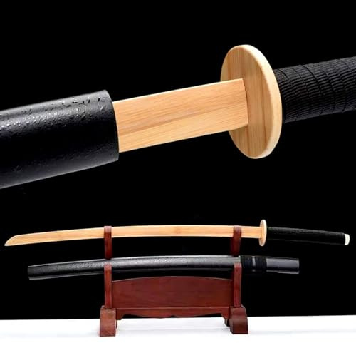 HJHUUA Bokken Hecho a Mano de 104 cm,Espada samurái Japonesa de Entrenamiento,Katana de bambú Natural, Kendo,Cosplay,decoración o Accesorios.