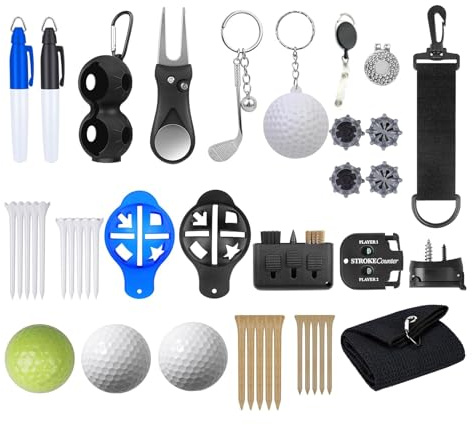 Adventskalender | 24-dagars golftillbehör, nedräkning till jul, för kvinnor, män, tonåringar, flickor, far, man och sportälskare